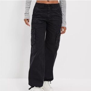 American Eagle Outfitters Dark Gray Baggy Joggers Size 4